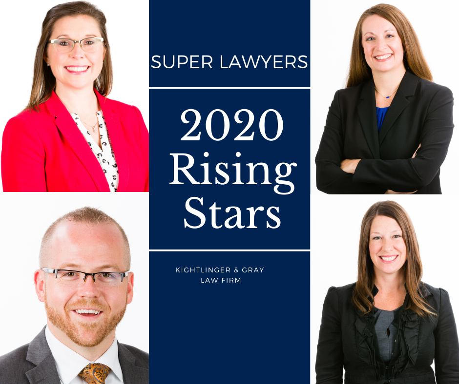 Super Lawyers 2020 Rising Stars Kightlinger and Gray LLP